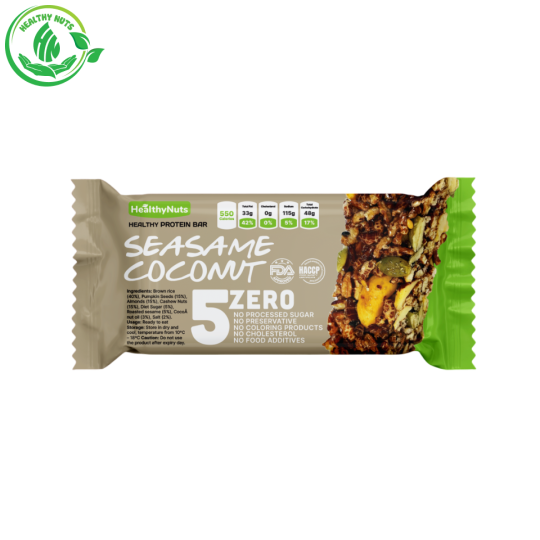 THANH NĂNG LƯỢNG DỪA MÈ (SEASAME COCONUT ENERY BAR)