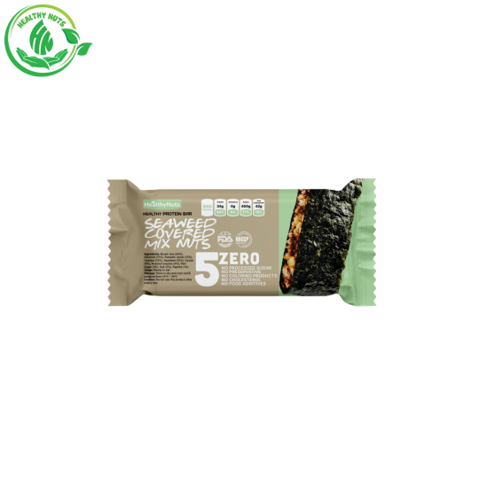 RONG BIỂN KẸP HẠT (SEAWEED COVERED MIX NUTS BAR)