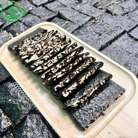 RONG BIỂN KẸP HẠT (SEAWEED COVERED MIX NUTS BAR)